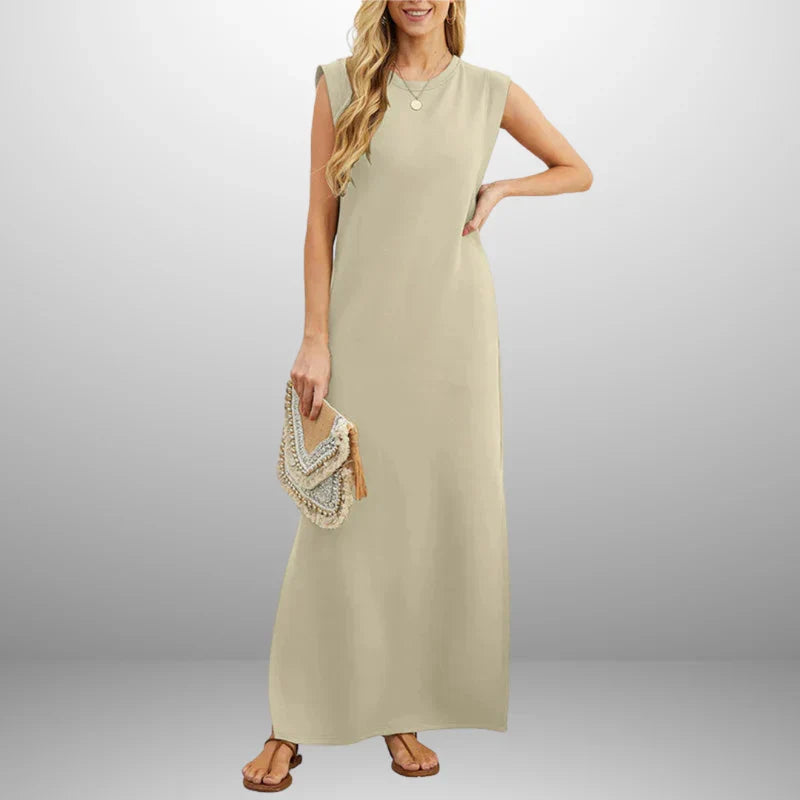 Hanne Women’s Maxi Dress – Lightweight Wrinkle-Resistant Travel Dress with Pockets