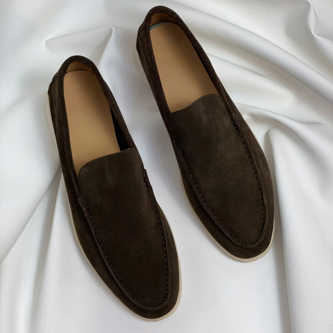 Bernel Men’s Leather Loafers – Premium Handmade Slip-On Smart Casual Comfortable Fit