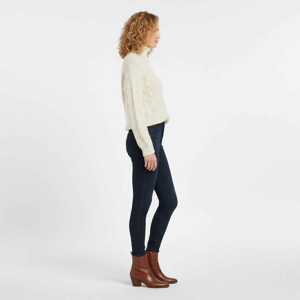 Cozy Cable Knit Turtleneck Sweater