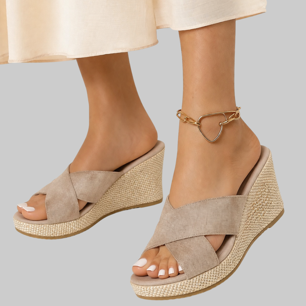 Bonnie Women’s Wedge Sandals – Ergonomic Support Comfortable Lightweight Summer Fit