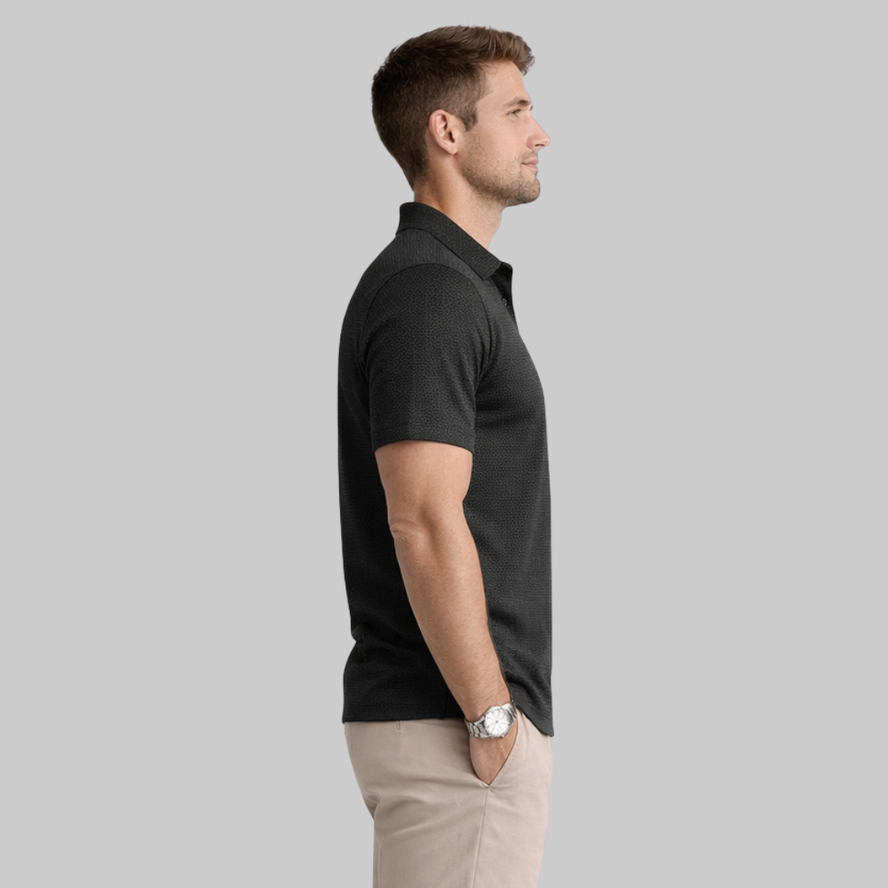Dario Men’s Polo Shirt – Breathable Mesh Quick-Dry Lightweight Smart Casual Fit