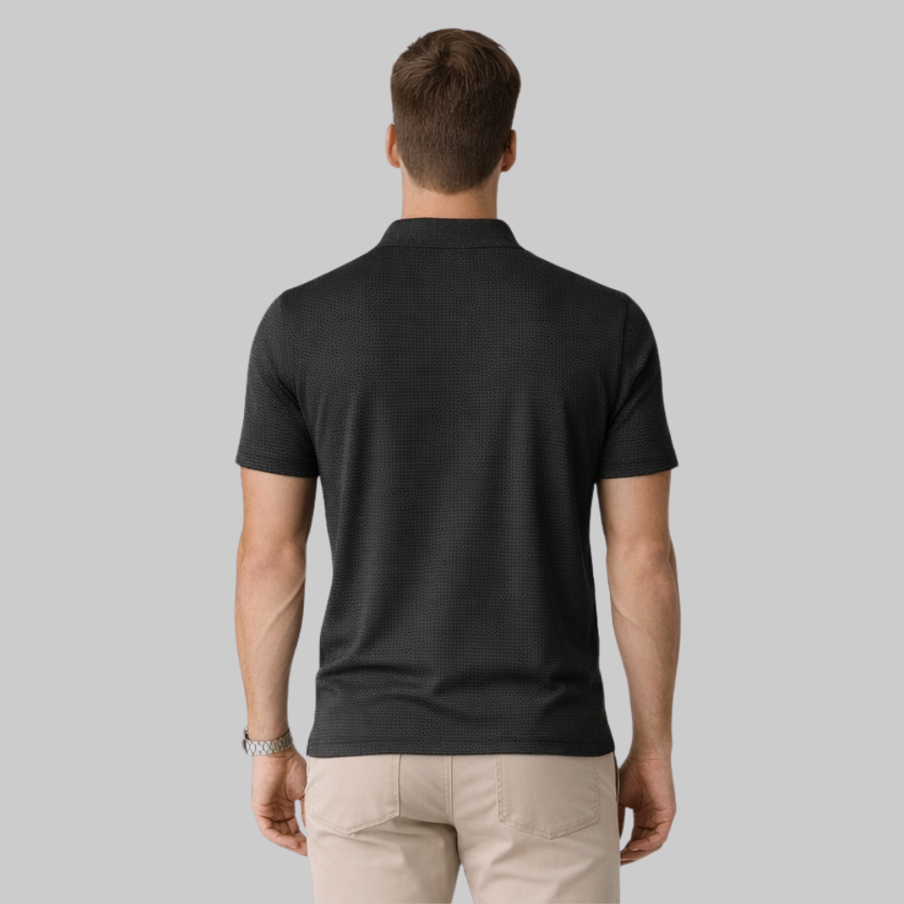 Dario Men’s Polo Shirt – Breathable Mesh Quick-Dry Lightweight Smart Casual Fit