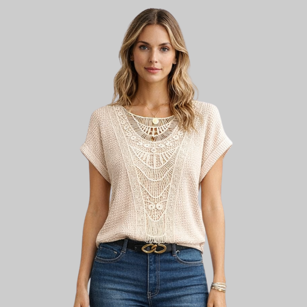Evie Women’s T-Shirt – Cotton Breathable Slim Fit Casual Summer Top