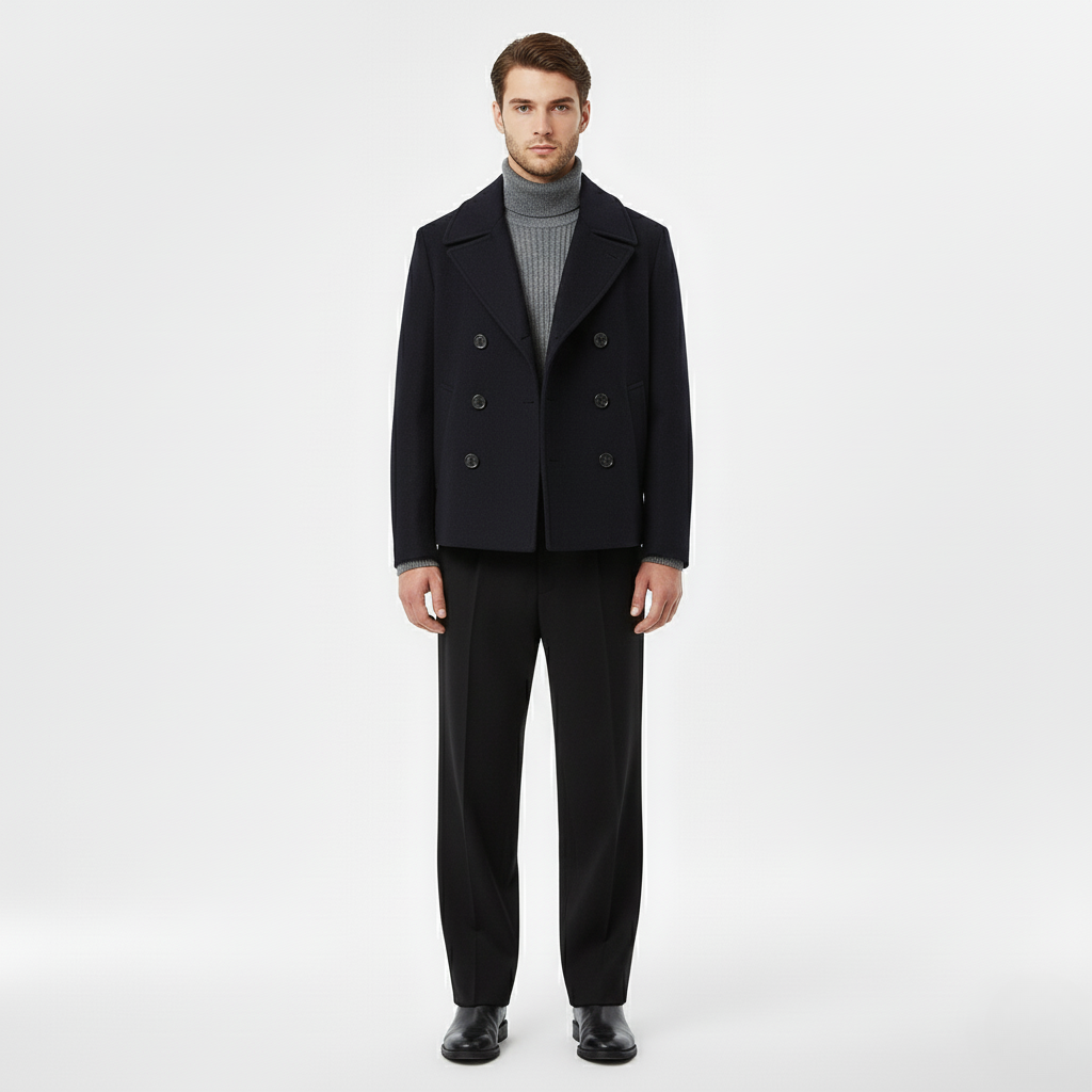 Timeless Wool Blend Peacoat