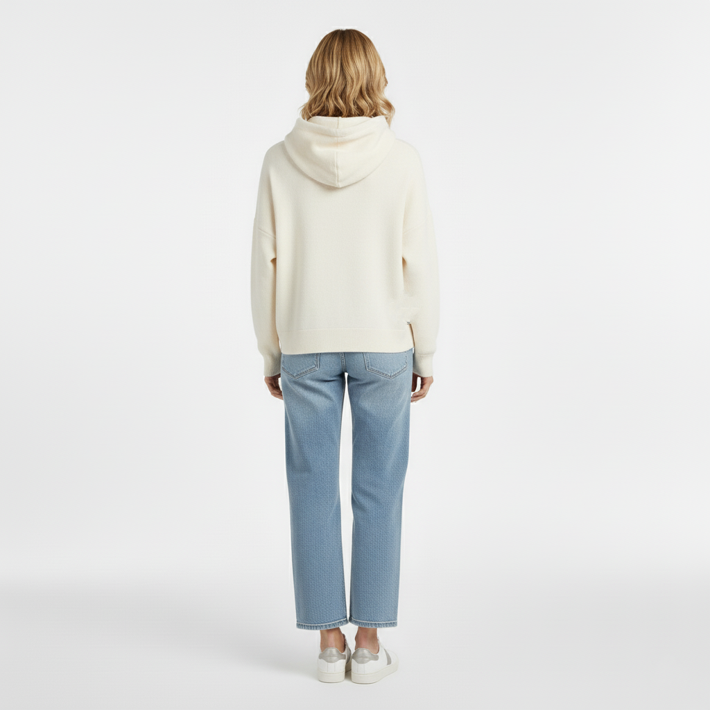 Relaxed Knit Hoodie