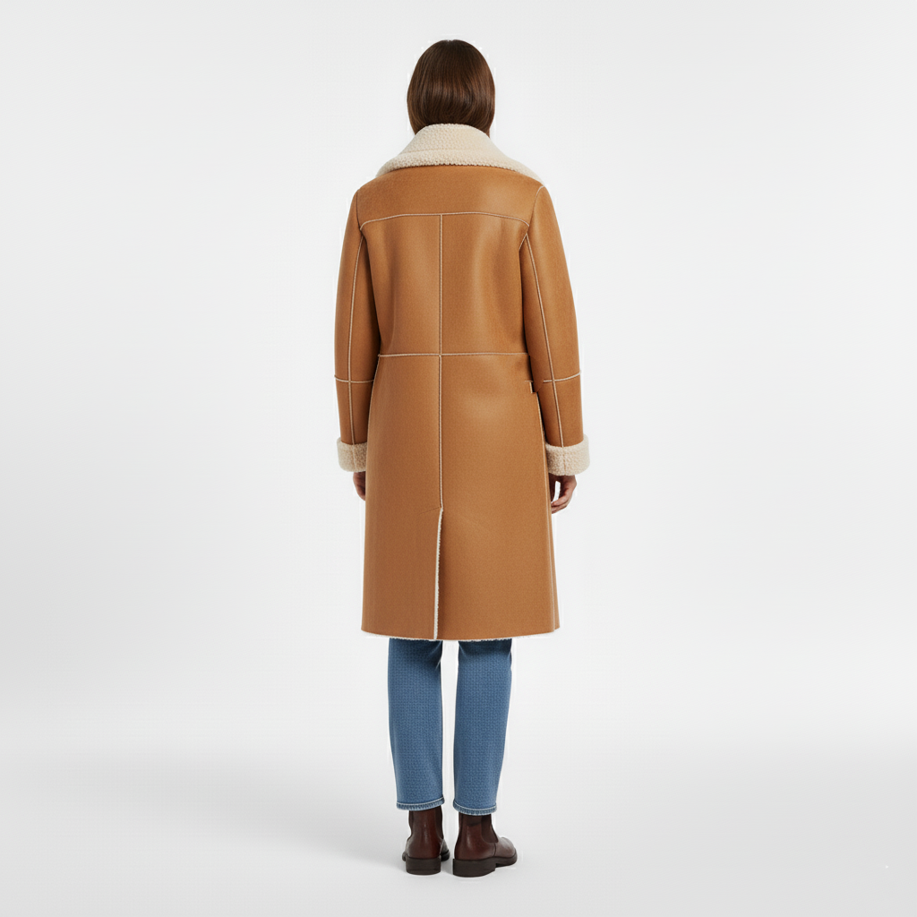 Long Winter Shearling Coat