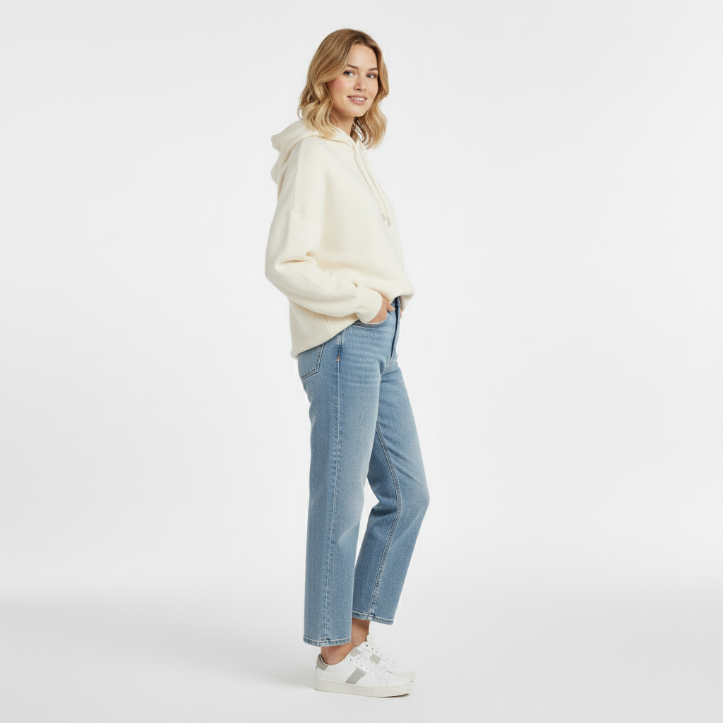 Relaxed Knit Hoodie