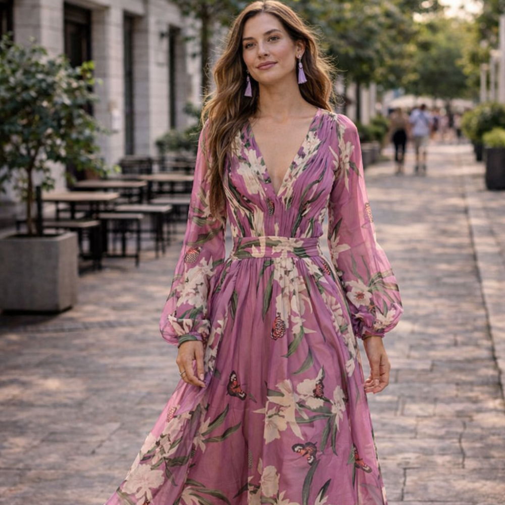 Natalia Women’s Maxi Dress – Lightweight Flowy Elegant Summer Casual Fit