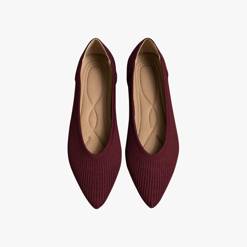 Virelle Women’s Ballet Flats – Stretch Knit Slip-On Comfortable Elegant Fit