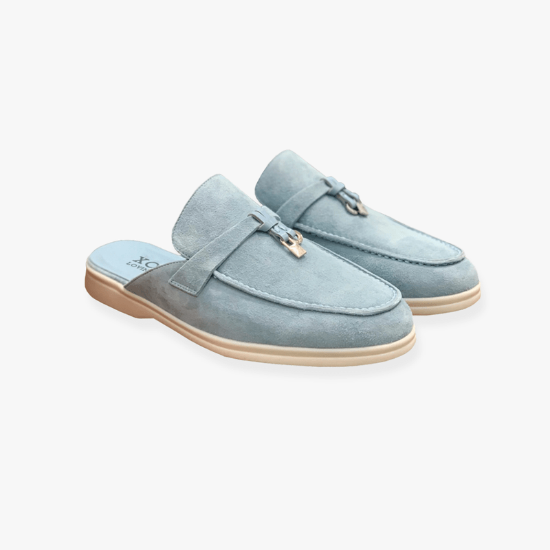 Emary Women’s Mules – Buckle Slip-On PU Leather Comfortable Casual Fit