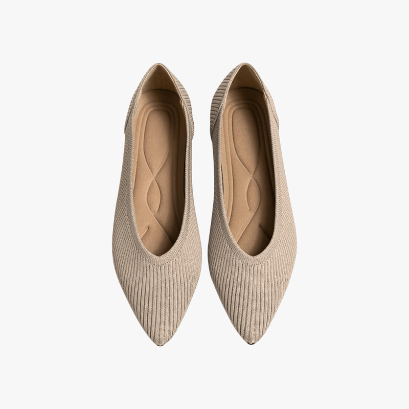 Virelle Women’s Ballet Flats – Stretch Knit Slip-On Comfortable Elegant Fit