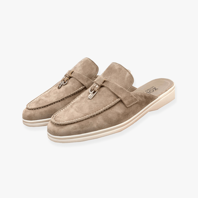 Emary Women’s Mules – Buckle Slip-On PU Leather Comfortable Casual Fit