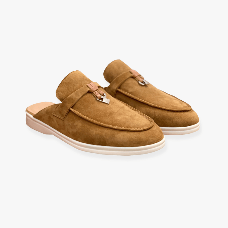 Emary Women’s Mules – Buckle Slip-On PU Leather Comfortable Casual Fit