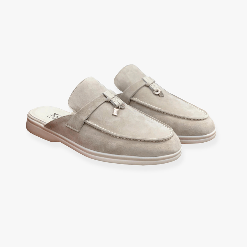 Emary Women’s Mules – Buckle Slip-On PU Leather Comfortable Casual Fit