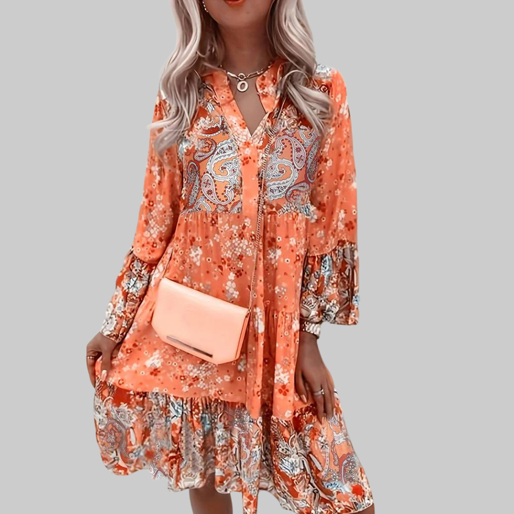 Persy Women’s Maxi Dress – Floral Boho Lightweight Flowy Elegant Fit