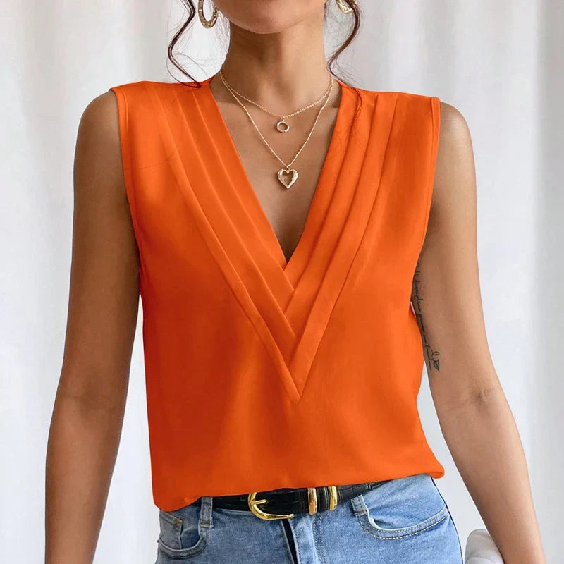 Trixie Women’s Sleeveless Blouse – Lightweight Breathable Oversized Summer Top