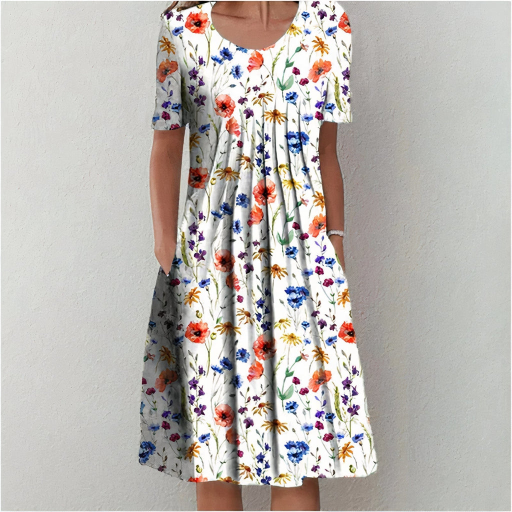 Percy Women’s Cotton Summer Dress – Breathable Lightweight Elegant Casual Fit