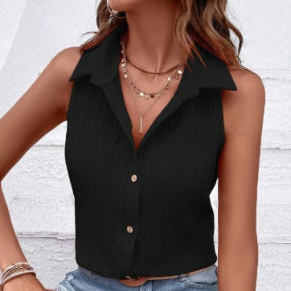Shane Women’s Sleeveless Top – Lightweight Breathable Elegant Smart Casual Fit
