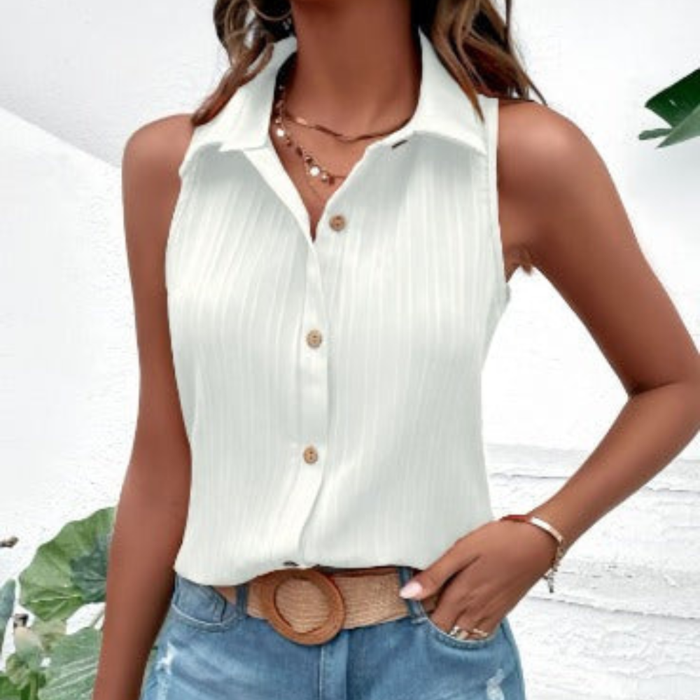 Shane Women’s Sleeveless Top – Lightweight Breathable Elegant Smart Casual Fit