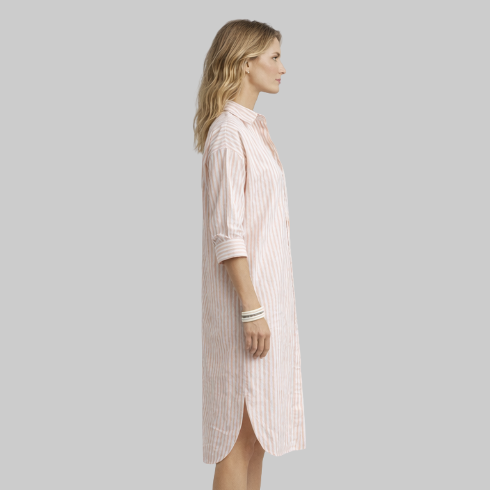 Kiella Women’s V-Neck Dress – Elegant Midi Dress with Belt & Wrinkle-Free Fabric