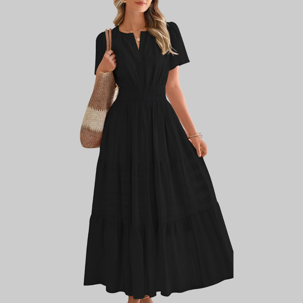 Digna Women’s Boho Maxi Dress – Flowy Lightweight Summer Casual Elegant Fit