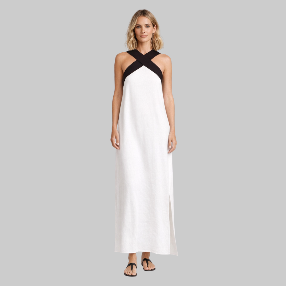 Delphine Women’s Summer Dress – Lightweight Off Shoulder Dress with Flowing Fit