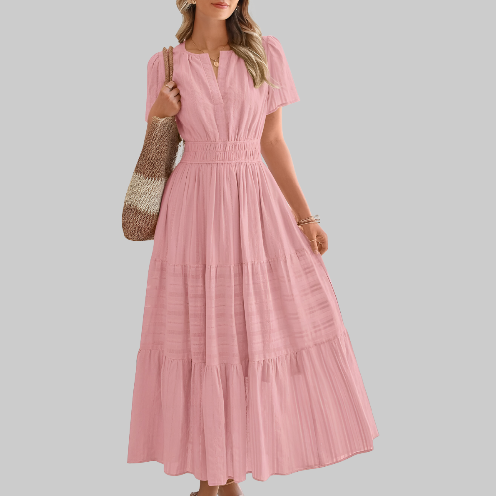 Digna Women’s Boho Maxi Dress – Flowy Lightweight Summer Casual Elegant Fit