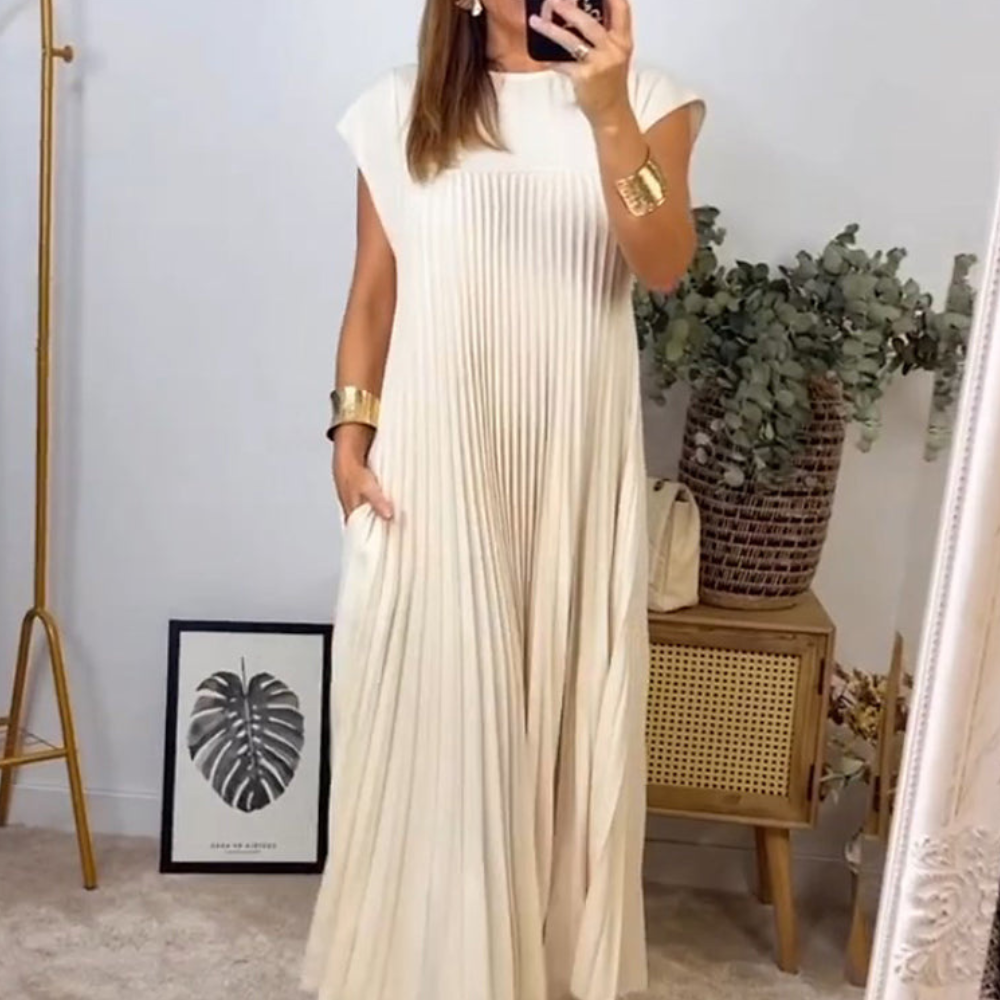 Anna Women’s Maxi Dress – Lightweight Elegant Comfortable Casual Chic Fit