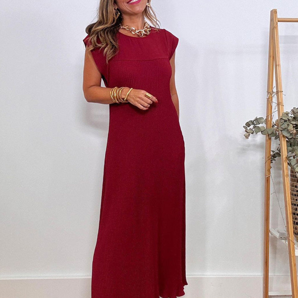 Anna Women’s Maxi Dress – Lightweight Elegant Comfortable Casual Chic Fit
