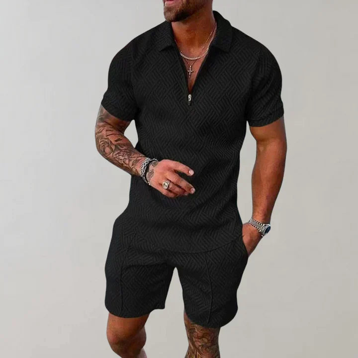 Oliver Men’s Summer Set – Cotton Linen Lightweight Breathable Casual Fit