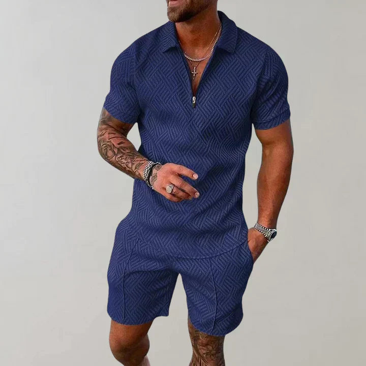 Oliver Men’s Summer Set – Cotton Linen Lightweight Breathable Casual Fit