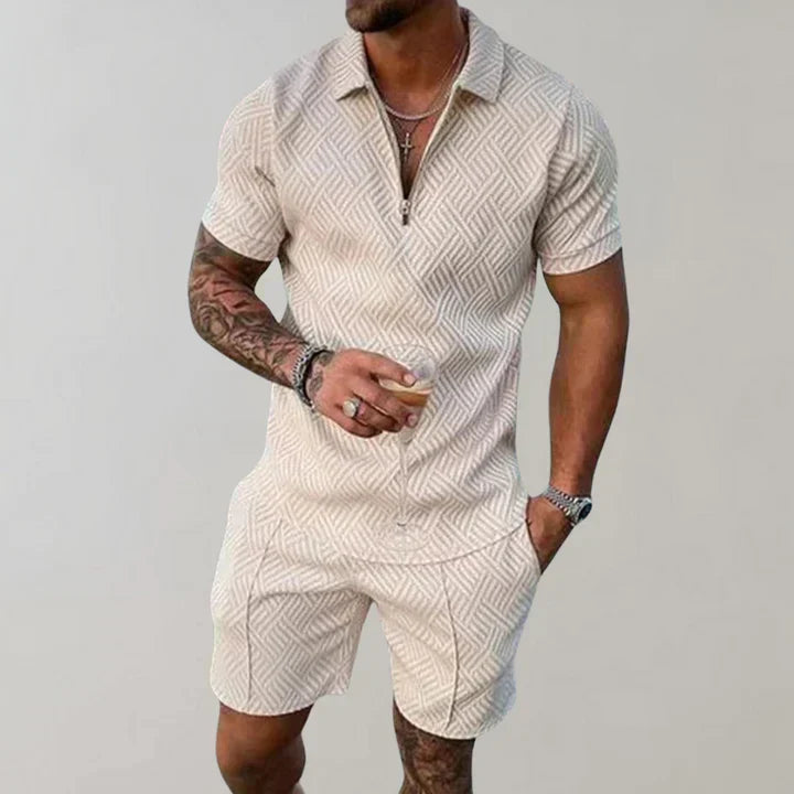 Oliver Men’s Summer Set – Cotton Linen Lightweight Breathable Casual Fit