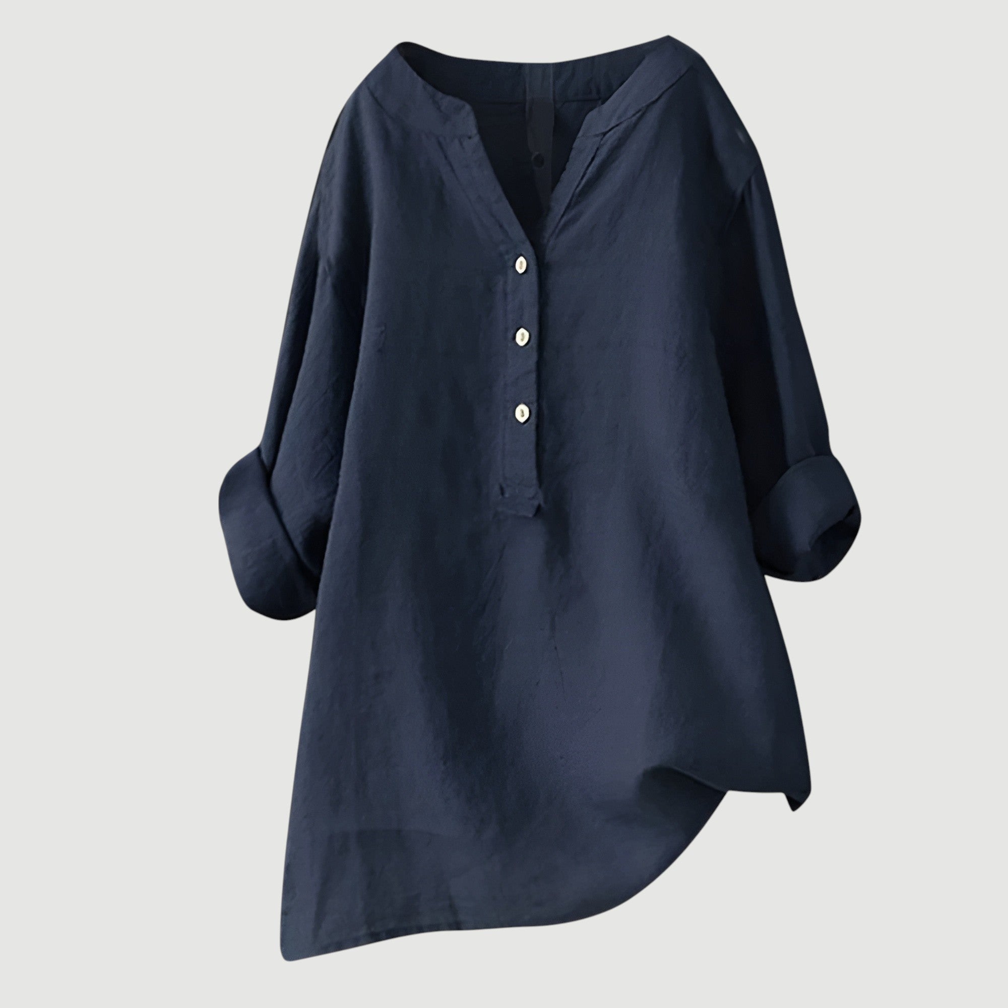 Freja Women’s Linen Shirt – Breathable Lightweight Loose Fit Summer Casual Top