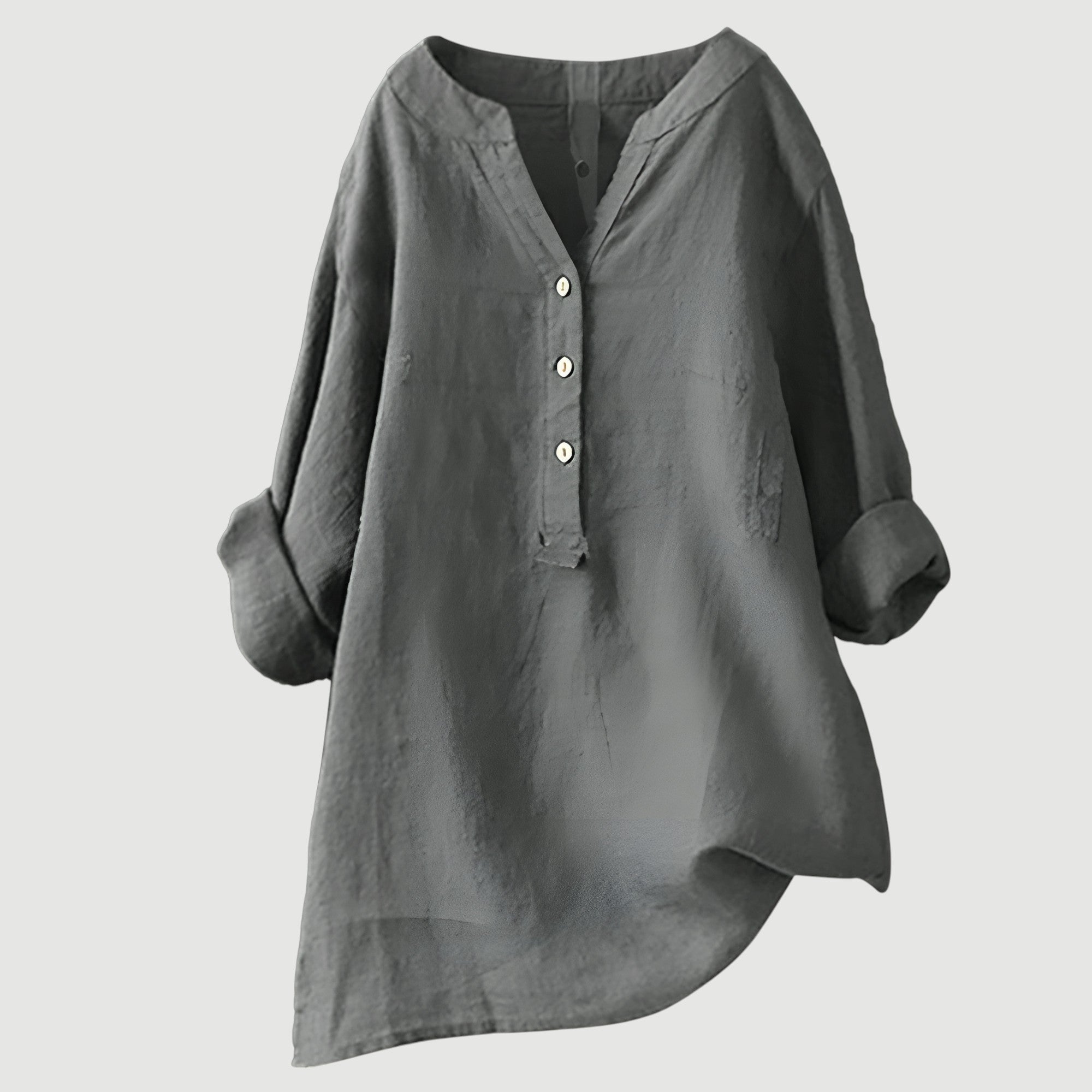 Freja Women’s Linen Shirt – Breathable Lightweight Loose Fit Summer Casual Top