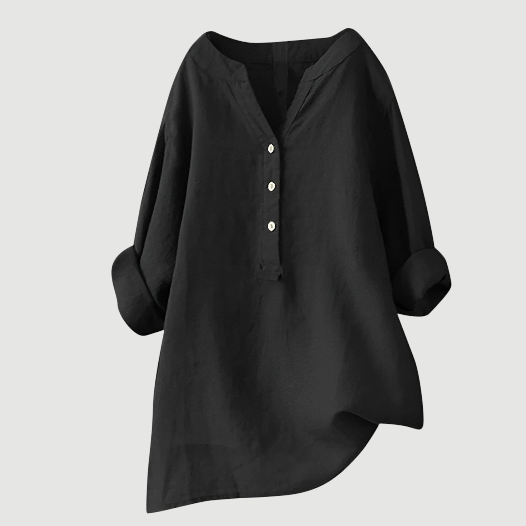 Freja Women’s Linen Shirt – Breathable Lightweight Loose Fit Summer Casual Top