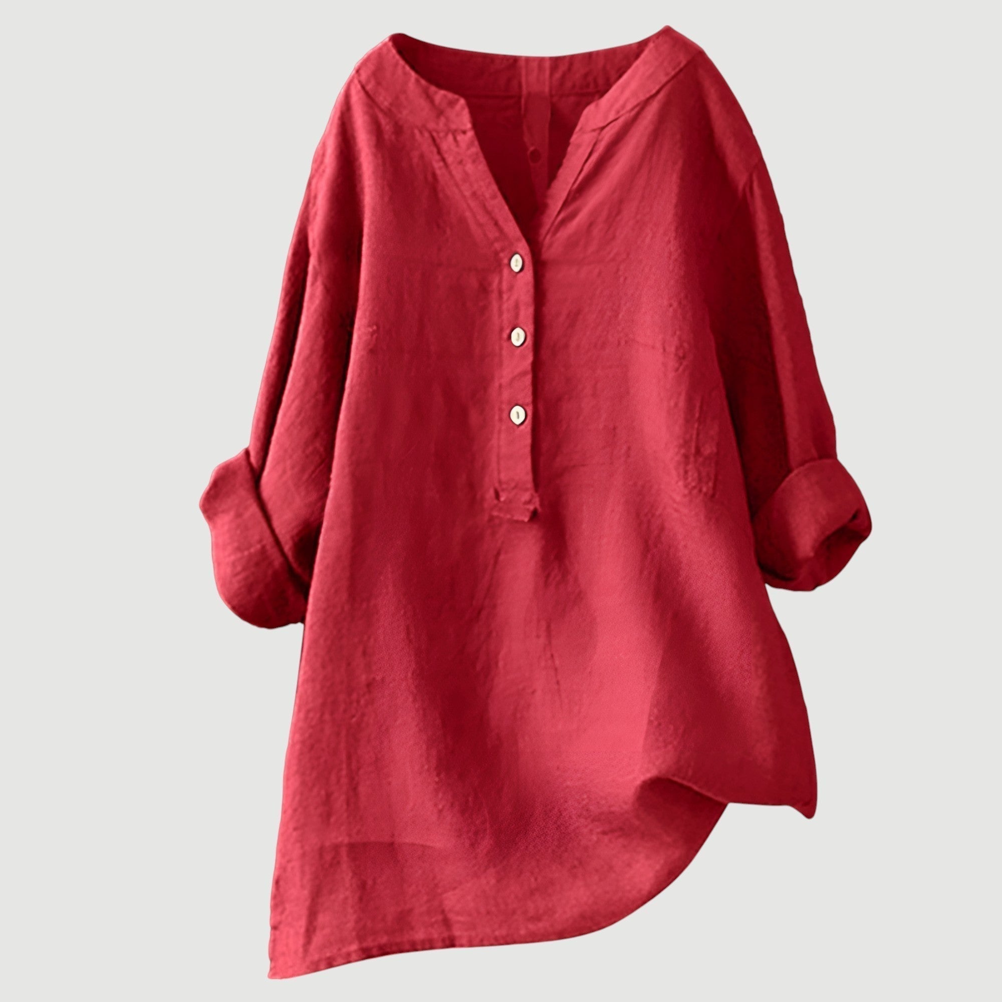 Freja Women’s Linen Shirt – Breathable Lightweight Loose Fit Summer Casual Top