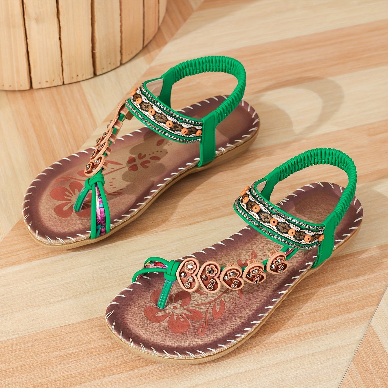 Duena Women’s Sandals – Elastic Strap Ergonomic Comfortable Elegant Fit