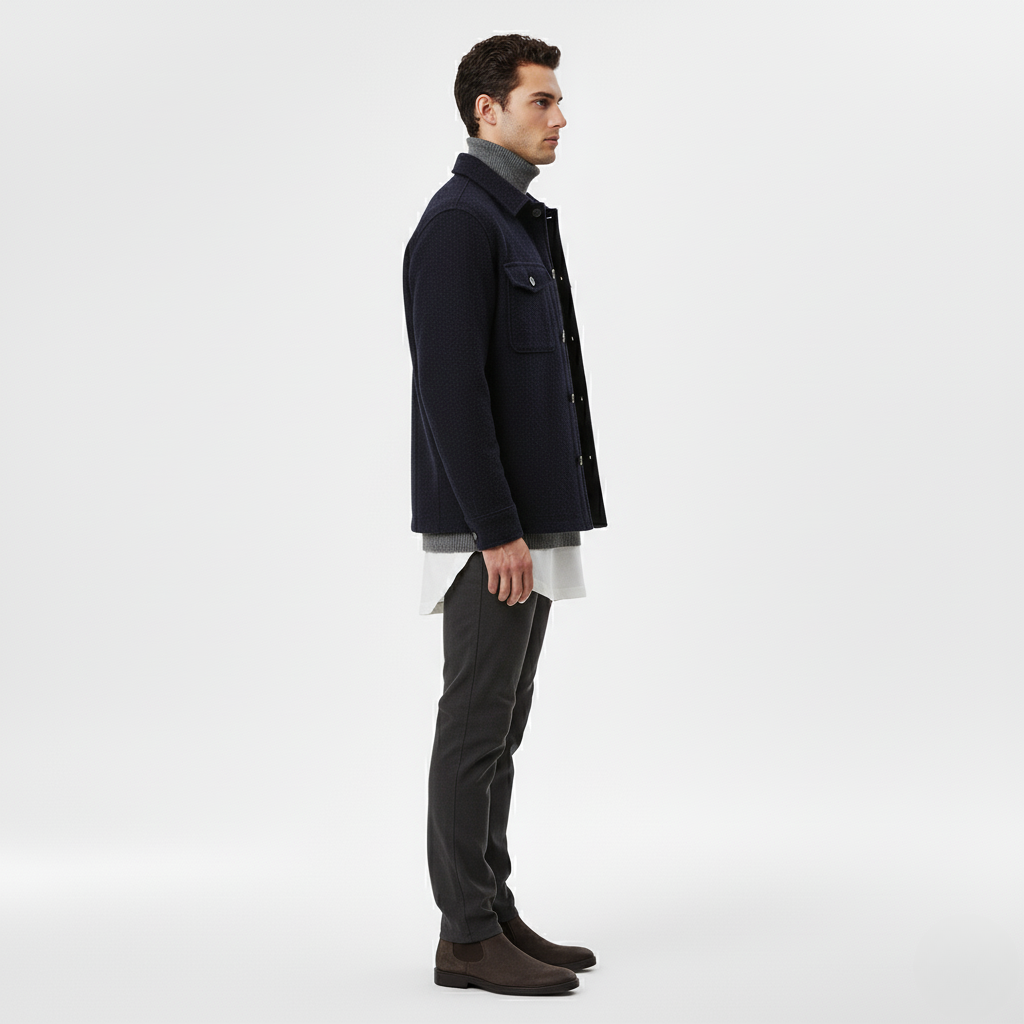 Structured Winter Overshirt Jacket