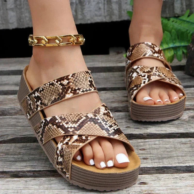 Marta Women’s Leather Sandals – Support Non-Slip Comfortable Fit