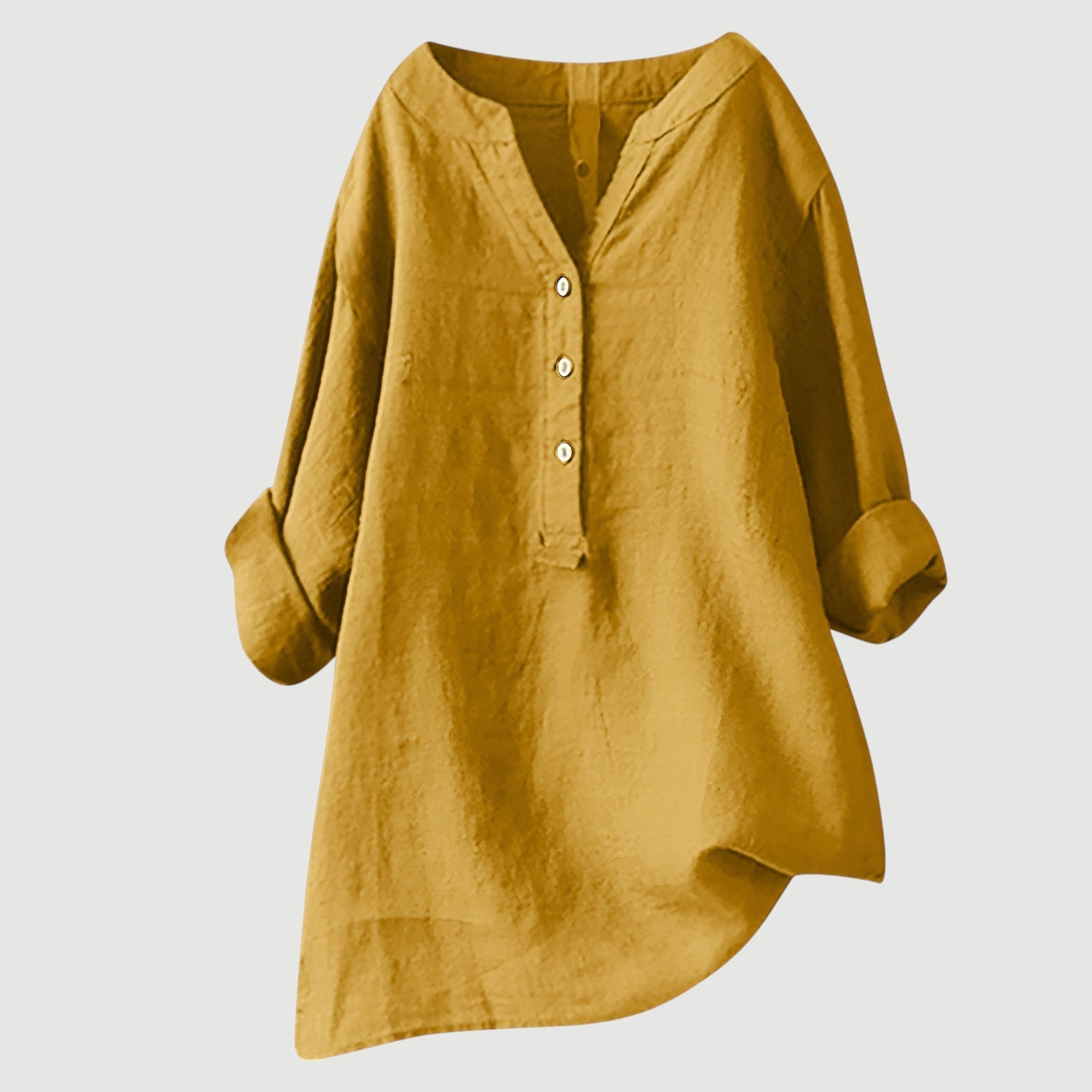 Freja Women’s Linen Shirt – Breathable Lightweight Loose Fit Summer Casual Top