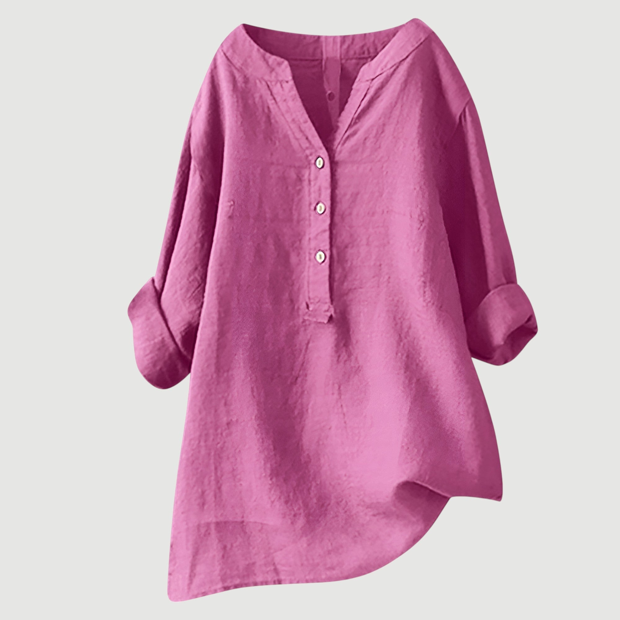 Freja Women’s Linen Shirt – Breathable Lightweight Loose Fit Summer Casual Top