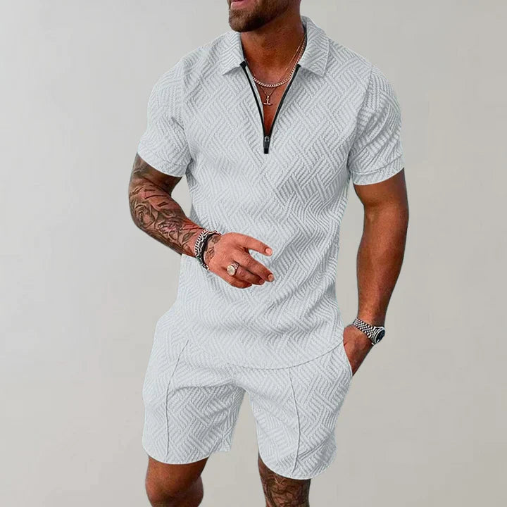 Oliver Men’s Summer Set – Cotton Linen Lightweight Breathable Casual Fit